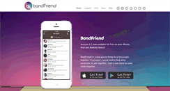 Desktop Screenshot of bandfriendapp.com